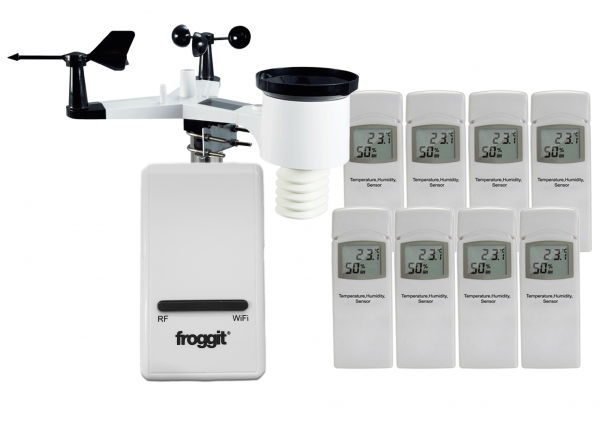 DP1500 Wi-Fi Weather Server USB Dongle incl. 8 x DP50/WH31A & WH3000SE All-in-One outdoor sensor
